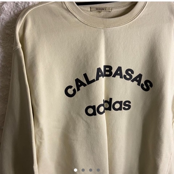 Yeezy Tops - COPY - Yeezy season 5 pullover sweatshirt - cream size large